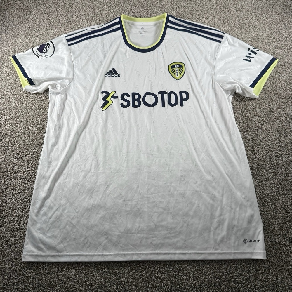 Leeds‎ United Adidas Jersey Mens Size 2XL Aeroready Premier FC League - SBOTOP